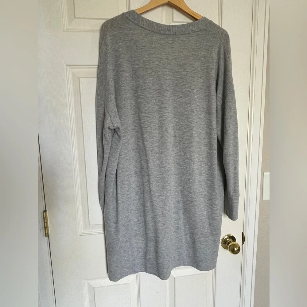 Gibson Heather Gray Button-Front Cardigan Sweater‎ | Size L - Picture 4 of 6